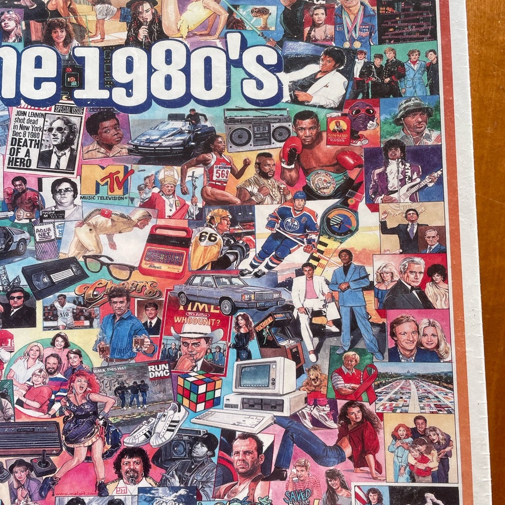 White Mountain 1980's Collage Puzzle - New and Sealed. 1000 Larger Pieces - Picture 6 of 10